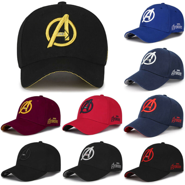 Marvel The Avengers Unisex Casual Baseball Cap Sun Sport Hat black D