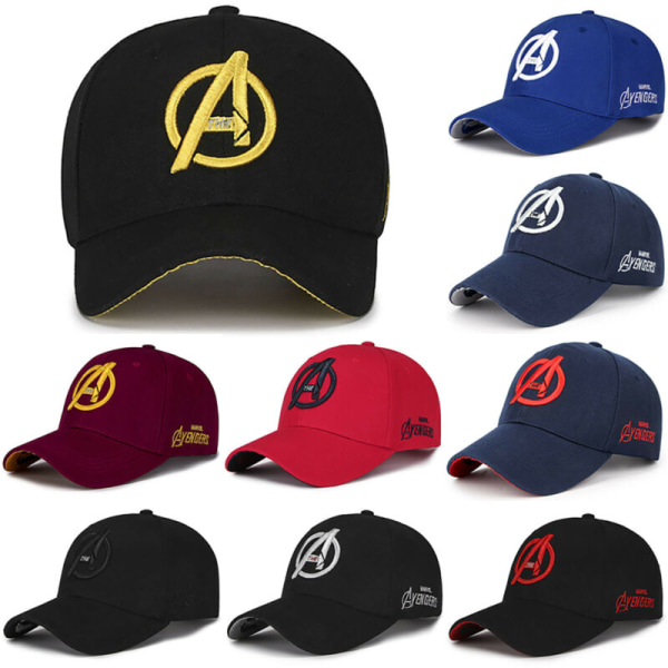 Marvel The Avengers Unisex Casual Basebollkeps Solhatt black C