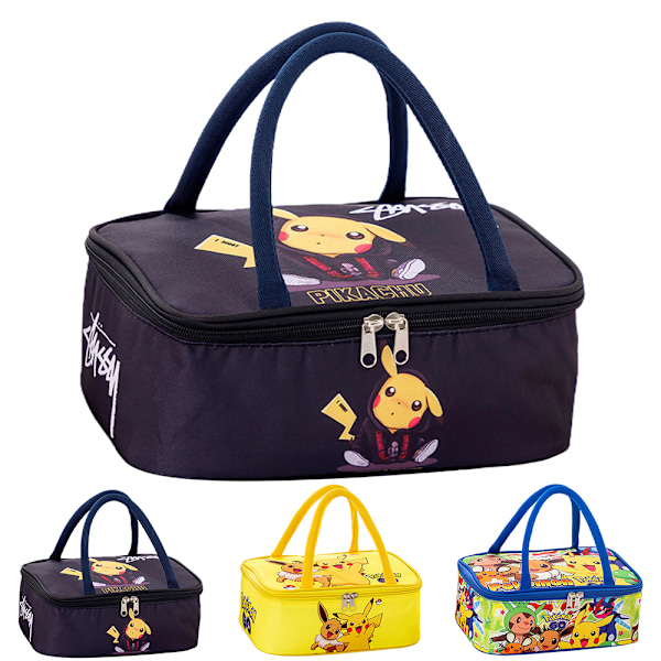 Barn Cartoon Isolerad Studenter Lunchlåda Väska För Pojkar & Flickor, Mat Pack Picknicklåda För Picknick Skola Förvaringsväska Yellow