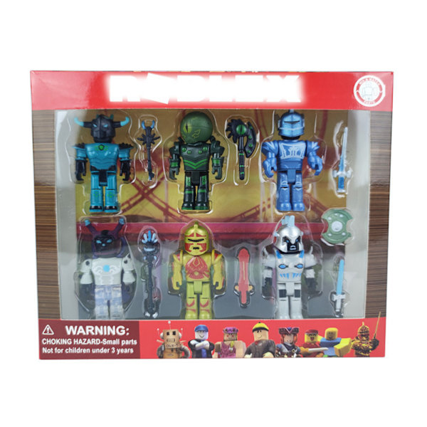 Roblox Spel Mini Figur Set PVC Leksaker Barnfödelsedagspresent Mix Match Bord Dekorationer B 25.5*4*20.5cm