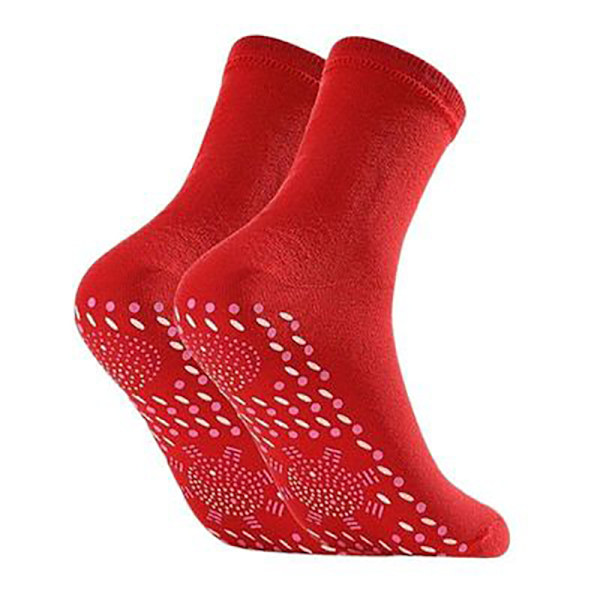 Varmhållande Sockor för Vuxna, Självvärmande Hälsoskor, Bekväma för Vintern red