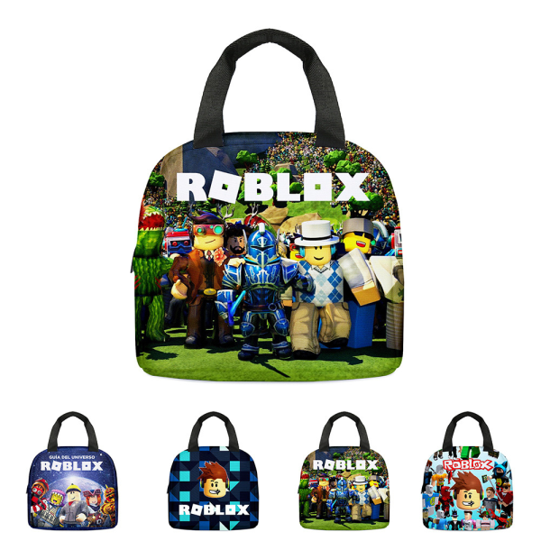 ROBLOX Lunchpåse Bento Box Isolerad picknickpåse Barnpresentskola C