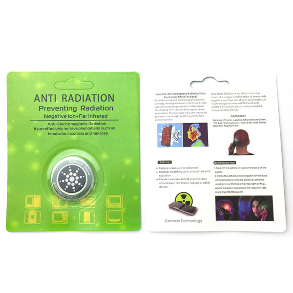 5 st Anti-strålningsskyddsskyddsklistermärke / Klistermärken golden 5pcs