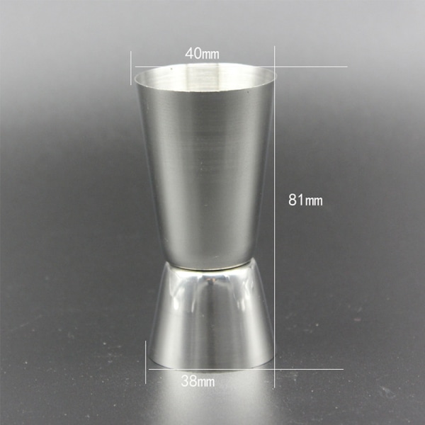 25/50 ml rostfritt stål Mått Sprit Cocktail Drinks Cups As pics