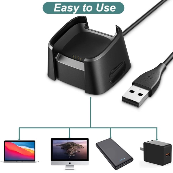 Fitbit Versa 1 lader Smartklokke ladestasjon