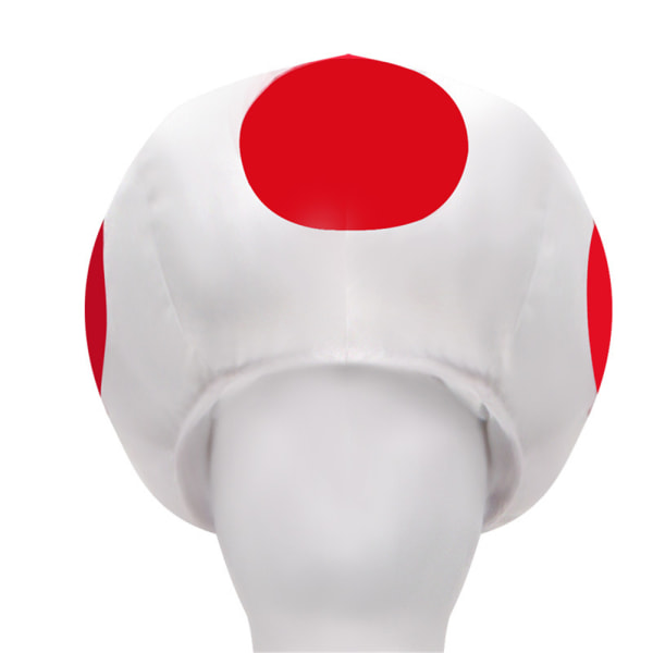 Super Mario Karneval Mushroom Hat Outfits Cosplay Paddad Dräkt Rollspelspresenter för barn 140cm