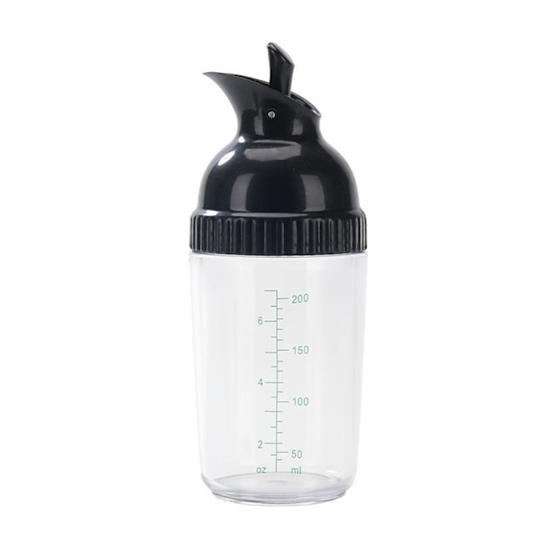 200 ml kryddflaskor, salladsdressingflaskor förhindrar läckageburk med lock Black