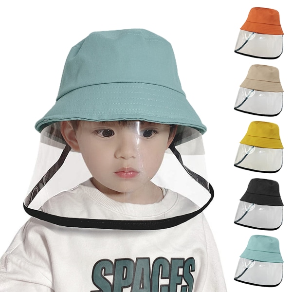 Skyddshatt Anti-saliv Cap Baby Transparent Bucket Cap Sun orange