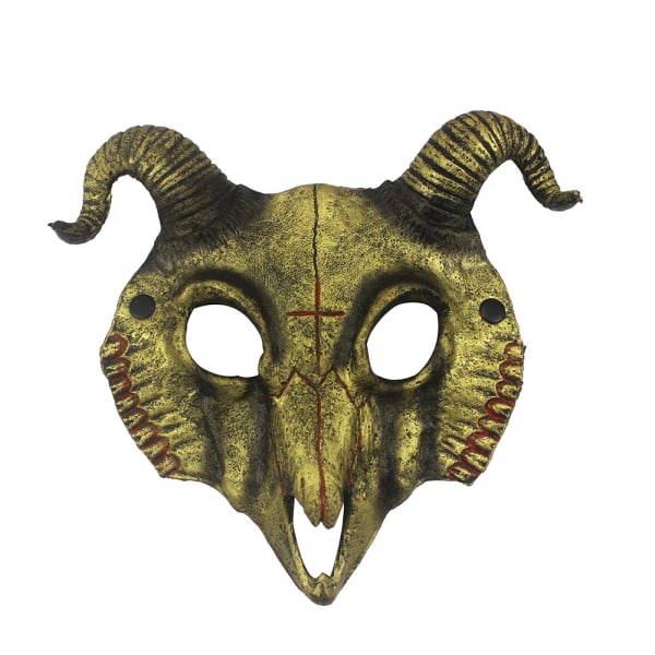 Djurdräkt Drakkostym Maskeradmask Dekoration gold