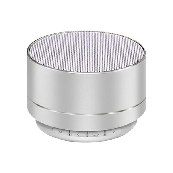 Portabel Trådlös Bluetooth-högtalare Radio Röstutsändning Silver