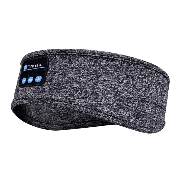 Trådlöst Bluetooth Pannband Sova ögonmasker Headset Musik Hemp ash