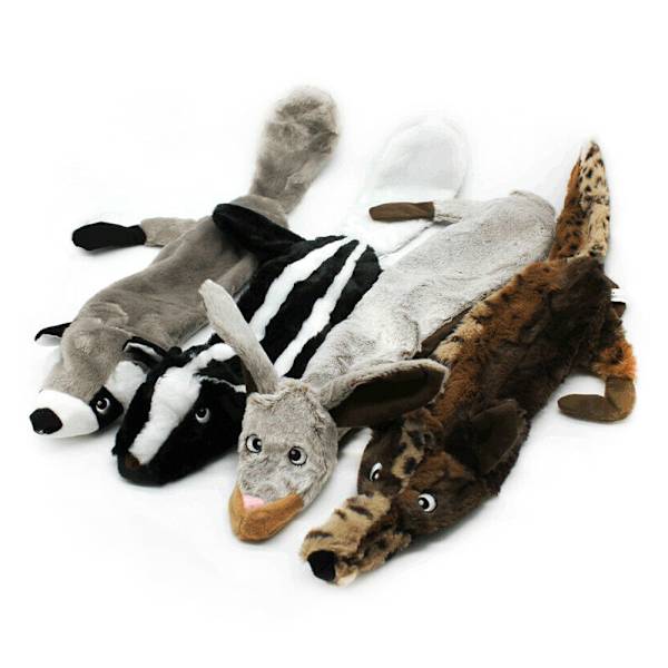 Plush Hundeleksak Odestrukterbar Husdjur Valp Ljud Tugga Kvittra Rabbit