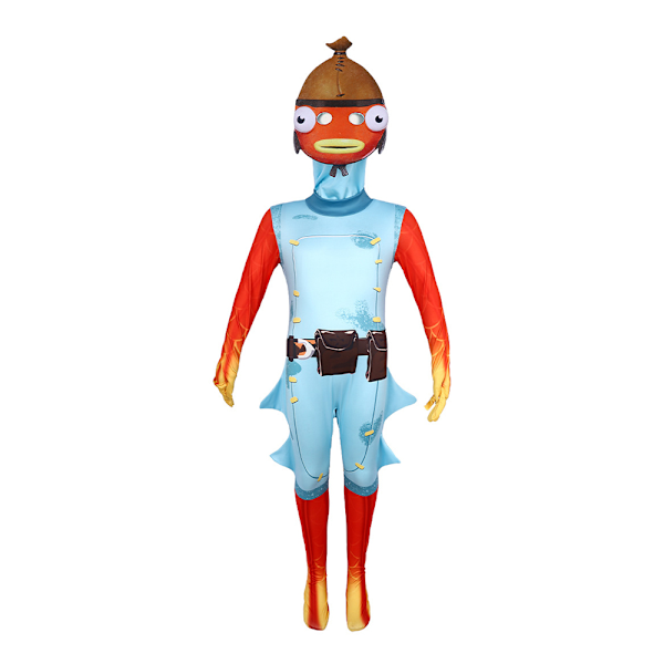 F-ortnite Body Fancy Dress -asu Lasten Poikien Halloween-juhliin Cosplay-haalaripuvut 120cm
