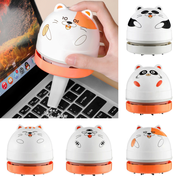 Portabel Mini Desktop Cat Dammsugare Dammsugare USB laddning Hamster