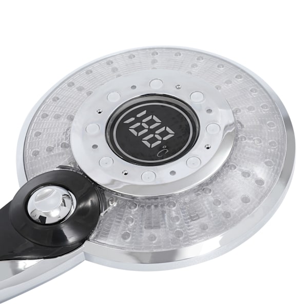 LED Brusehoved, Regnbruser, Håndbruser, Temperaturindikator, 3 Lysfarver, Vandbesparende