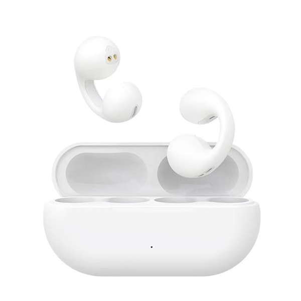 Öronklämma på benledning Trådlös Bluetooth 5.0-hörlurar Sporthörlurar white