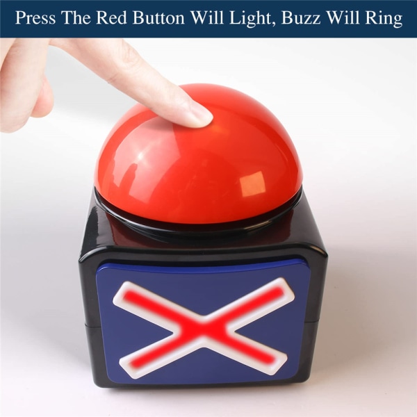 Game Answer Buzzers Alarm Play Button for Game Night & Classroom 1 PCS