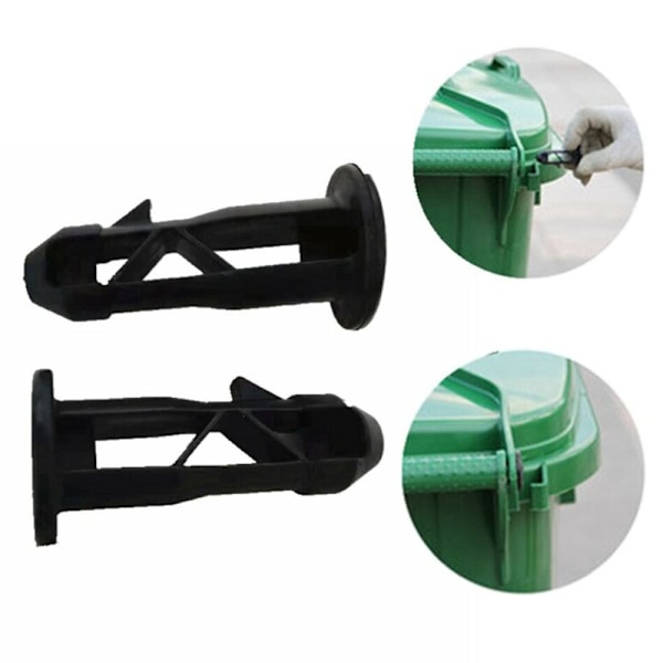 2 st Plastpropp Länk Fästning Stark Sopkärl Lock Gångjärnsstift 2pcs
