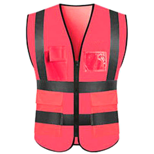 Hi Viz Safety High Visibility Pocket Jacket Arbetsväst Orange 2XL