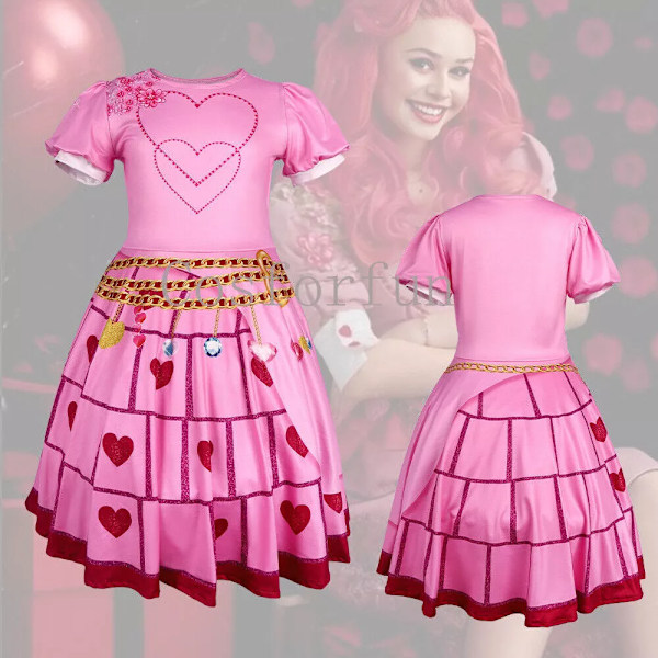 Barnflickor Rise Röd Bridget Cosplay Kostym Prinsessklänning Halloween Festkläder Gåvor 160cm