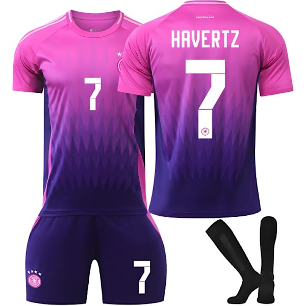 Fotbollströja Barn Kit #7 HAVERTZ Fotbollsdräkter Pojkar Träningsset 18