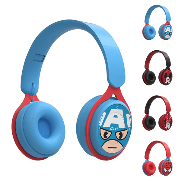 Marvel Super Hero Headset Fällbart FM-handsfree-röstsamtal Captain