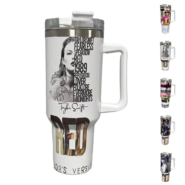Singer Album Merch Bilglas kaffemugg Isolerad kopp Presenter för kvinnor flickor E