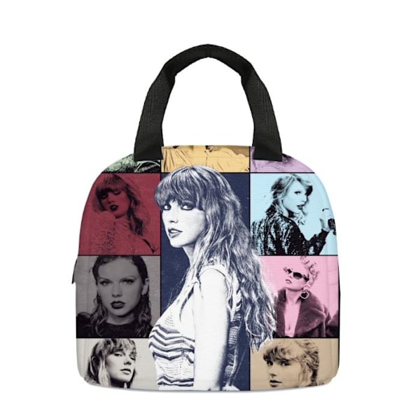 Taylor Swift tryckt barn isolerad lunchlåda väska för pojkar och flickor, matpaket för picknick skola #1