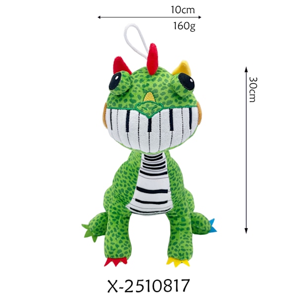 NY Nightmare Critters Plyschdocka Doey Plysch, Monster Game Plyschleksak för Barnpresent C 30x10cm