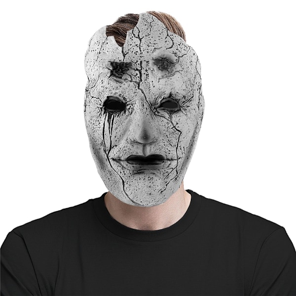 Sort Myth Wukong-maske til voksne, taoistisk Mi Cosplay Halloween-maskerade, uhyggelig maske med justerbare stropper