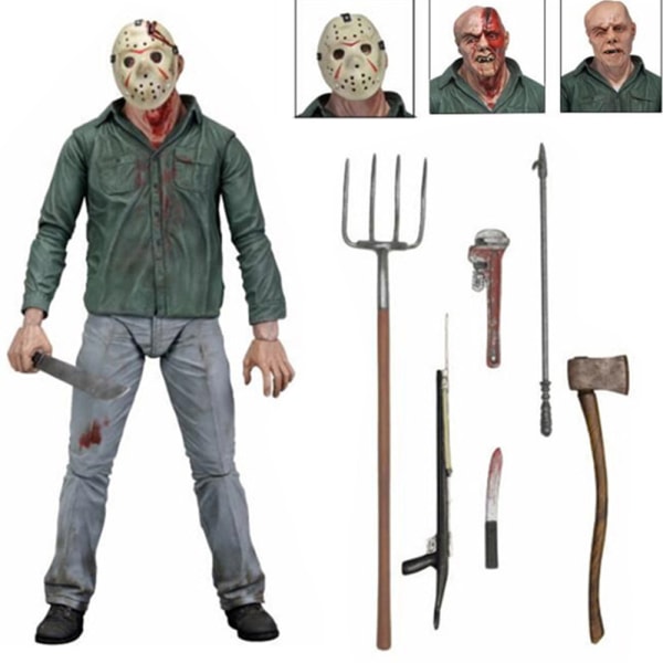 Friday The 13th Scale Ultimate Movie Jason Figure Halloween
