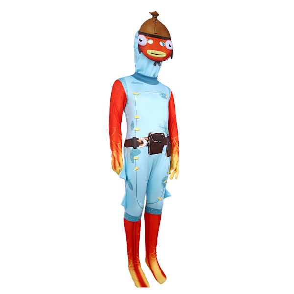 F-ortnite Body Fancy Dress -asu Lasten Poikien Halloween-juhliin Cosplay-haalaripuvut 120cm