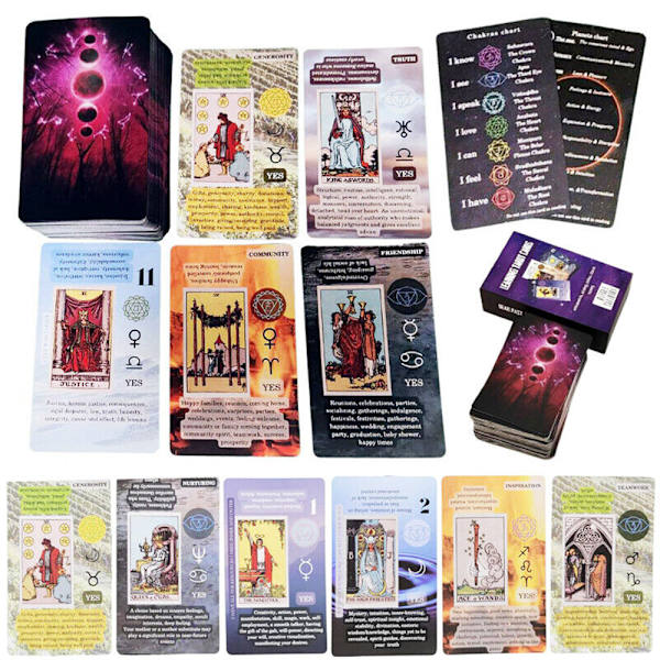 Tarot-korttipakka aloittelijoille, retro perhejuhlapeli