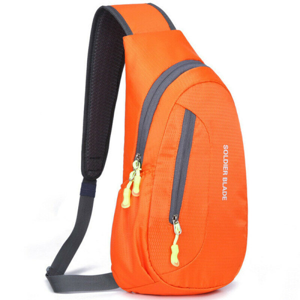 Vattentät Bröstväska Resesport Skuldersele Väska Outdoor Orange