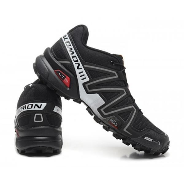 Salomon Speedcross 3 juoksukengät Black Milky White Fluorescent 41