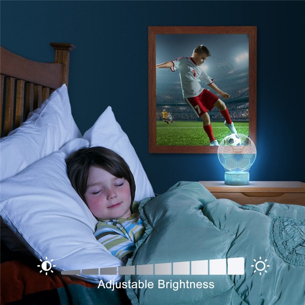 Fotboll Fotboll Dekor LED Nattlampa USB Barn Julklapp