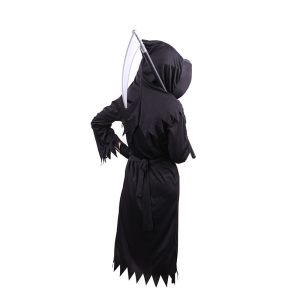 Barn Grim Reaper Dödsdräkt Kostym Outfit Set Halloween XL