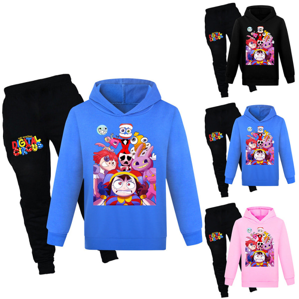 The Amazing Digital Circus Kid Träningsoverall Hoodie Sweatshirt Byxor black 130cm