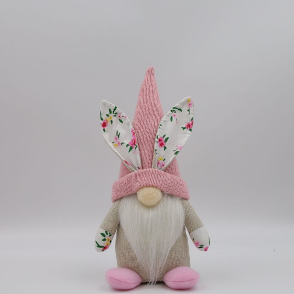 Påskdvärg Plysch Tomte dekoration, handgjord dvärgkanin Ansiktslös docka Påsk ornament, vår hemdekoration Boy