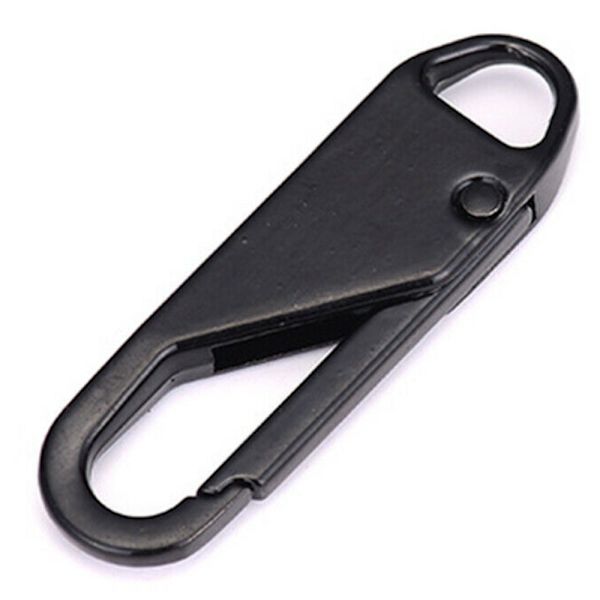 10 st Avtagbara Blixtlåsskydd, Ersättningshuvud för Blixtlås Black 10PCS