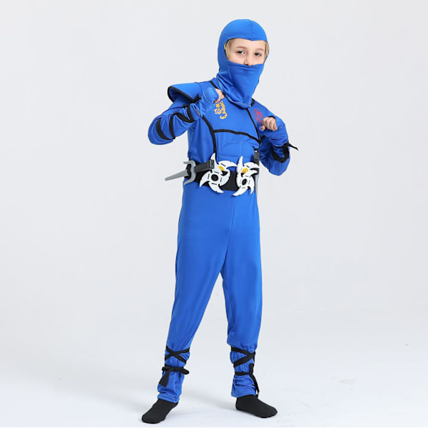 Ninja-asu lapsille pojille tytöille asusteet asusetti naamiaisasujuhliin UUSI D S