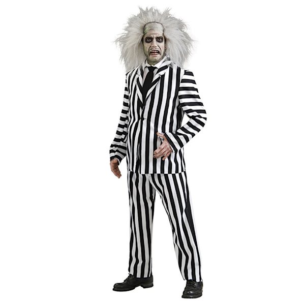 Beetlejuice 2 Herre Halloween Karneval Cosplay Kostumer Egnet Til Filmrolleleg, Spøgelsesudklædning M