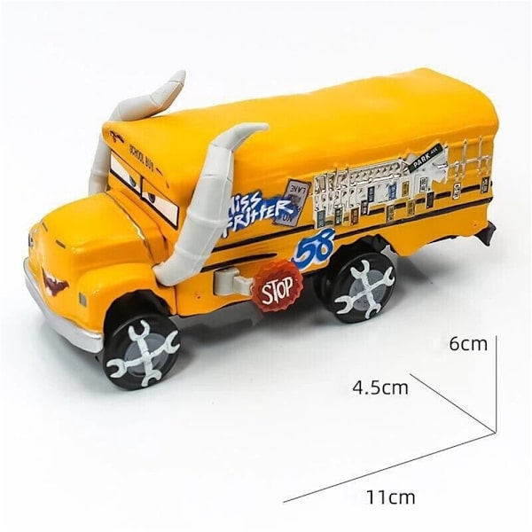 Bil Generel Mobilisering Racing Børnelegetøjsbil Model Tyr Demon Konge Skolebus Figur