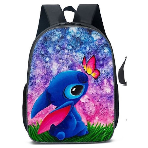 Lilo & Stitch Børnebogtaske Rygsæk til Studerende Skoletaske D
