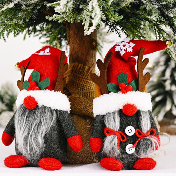 Julplyschdocka Ornament Santa Elf Tomte Julgåvor Dekoration boy