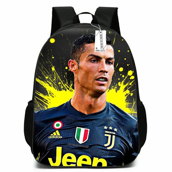 Barn Pojkar Flickor Fotboll VM CR7 Ronaldo Ryggsäck Studenter Resa Ryggsäck Skolväska B 29*16*42cm