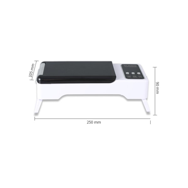[Rea] Gel LED Nagellampa - 3 Timer Tork - LCD-display - Snabbtorkande Nagelkonstlampa - 72 W Vikbar Handske Kudde Nagellampa, Med 24 LED-lamppärlor
