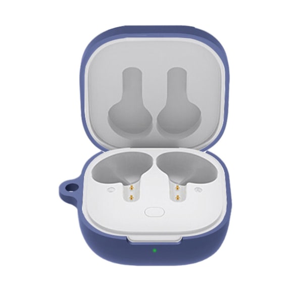 Silikon trådlös Bluetooth case Case Earbud Mjukt case Dark blue