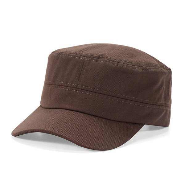 Herr Dam Klassisk Army Flat Hat Casual Baseball Cap Sommar brown