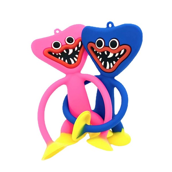 Silikonhänge för barn Nyckelring Poppy Playtime Huggy Wuggy Present pink